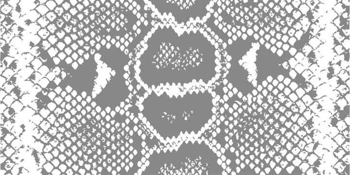 Monochromatic snake skin pattern with a textured, scaly design, seamless repeating reptile texture for fashion and graphic backgrounds.