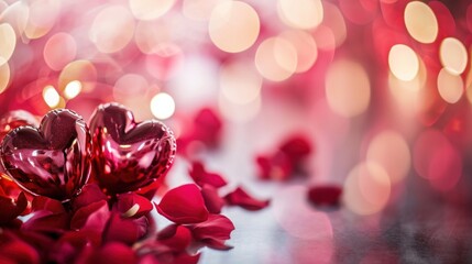 Magic beautuful valentine's day background with copy space