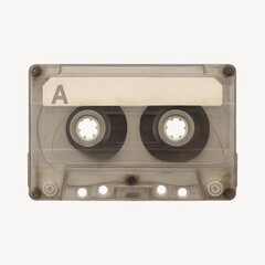 Fototapeta premium Vintage cassette tape transparent element.