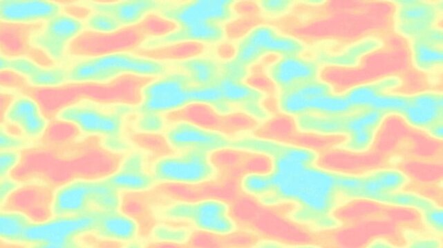 Abstract Colorful Fluid Motion in Soft Pastel Environment