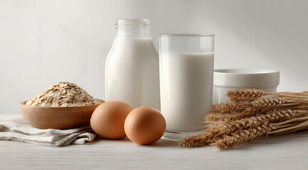 Fresh ingredients on the table