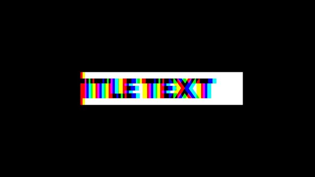 RGB Glitch Delay Echo Effect Modern Trendy Title Intro 03