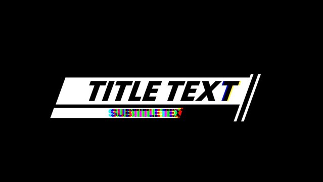 RGB Glitch Delay Echo Effect Modern Trendy Title Intro 10
