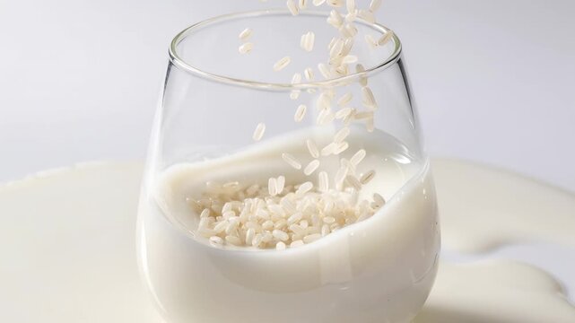 Rice milk cosmetic ingredient texture for skincare formulation