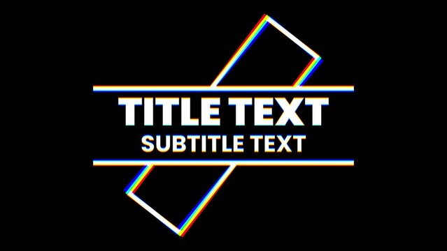 RGB Glitch Delay Echo Effect Modern Trendy Title Intro 21