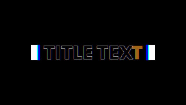 RGB Glitch Delay Echo Effect Modern Trendy Title Intro 23