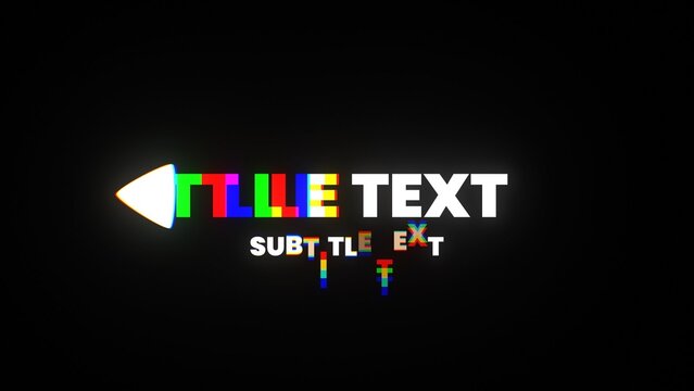 RGB Glitch Delay Echo Effect Modern Trendy Title Intro 26