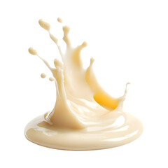 milk splash isolated on transparent background 