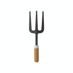 Garden Fork with Wooden Handle
