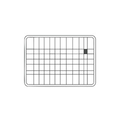 Simple Grid with Highlighted Cell