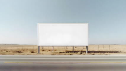 Obraz premium Billboard side road