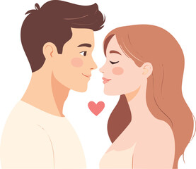 Fototapeta premium couple in valentine day