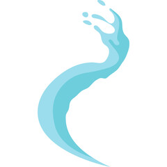 Fototapeta premium Water Splash Illustration