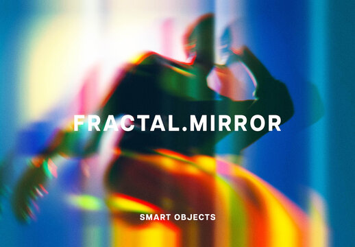 Fractal Mirror Photo Effect Mockup