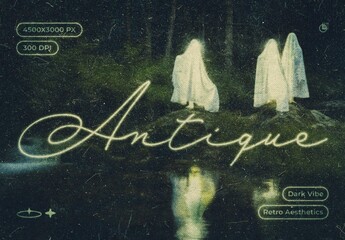 Antique Photo Effect Mockup