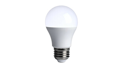Isolated, radiant light bulb, showcasing a bright, luminous glow with a traditional shape against a stark black background