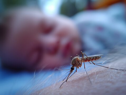 Mosquito Transmitting Malaria and Zika Virus Showing Risk to Babies and Public Health Safety