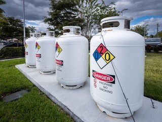 outdoor Compressed natural gas tanks, CNG for electric generator