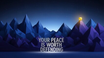Mountain Summit Message of Defending Peace