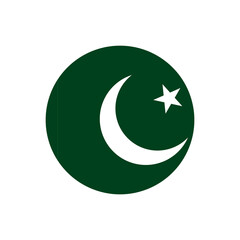 Pakistan Flag Circle Shape Icon