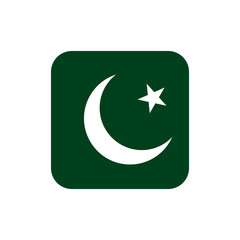 Pakistan Flag Rounded Square Icon