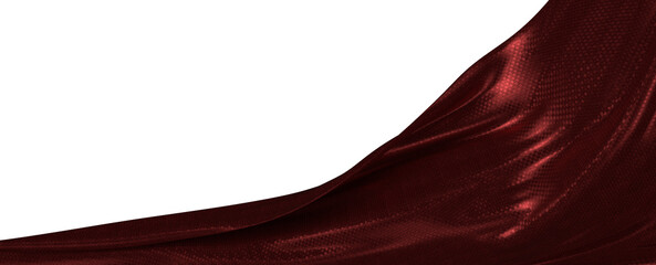 Dramatic draped burgundy fabric with a textured surface against a clean white backdrop. Perfect for...