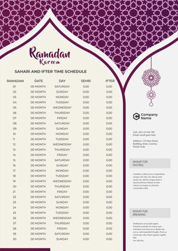 Ramadan Calendar 2026 Ramazan imsakiye Translate: Ramadan Imsakia or Amsakah Calendar Schedule - Fasting and Prayer time Guide 