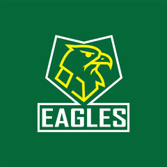 Eagle minimalist logo design, Eagle logo