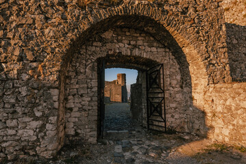 Fototapeta premium Rozafa Castle Gate and Inner Courtyard in Shkoder