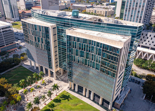 Wilkie D. Ferguson, Jr. U.S. Federal Courthouse Aerial View  in Downtown Miami, Florida- 1/14/2026:


