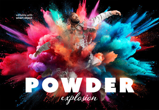 Powder Explosion Photo Effect