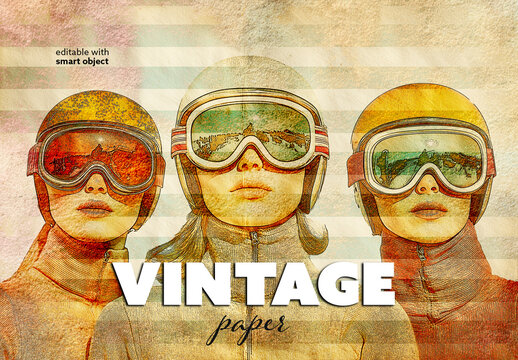 Vintage Paper Photo Effect