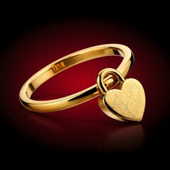 Luxury Heart Padlock Ring Concept