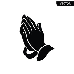 Praying Hands Icon for Buddha Purnima Celebrations and Spiritual Reflections