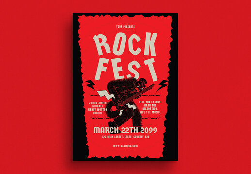 Rock Music Festival Flyer