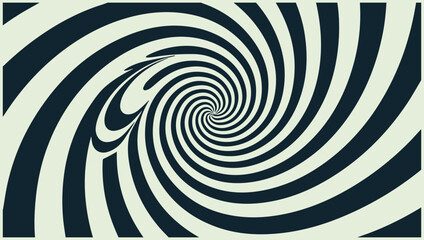 Fototapeta premium Hypnotic spiral of alternating dark and light curved lines creating a vortex