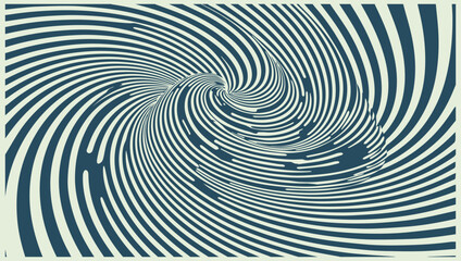 Obraz premium Optical illusion featuring a swirling pattern and a hidden bird shape