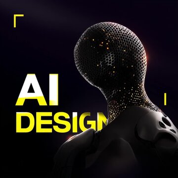 abstract futuristic ai technology background, future ai design digital visualization, futuristic artificial intelligence tech concept