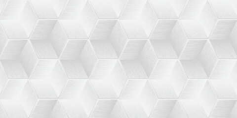 Geometric Gray Cube Pattern Background For Modern Design, Abstract Texture, And Wall Art