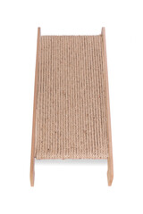 Cat claw filing ramp on a white background