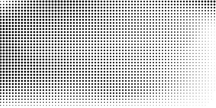 Black white dotted background in pop art retro style, vector illustration