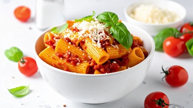 Rigatoni al Pomodoro mit fruchtiger Tomatensauce