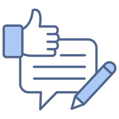 Obraz premium Feedback Blue Icon