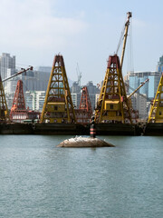 Fototapeta premium 香港の海辺の風景