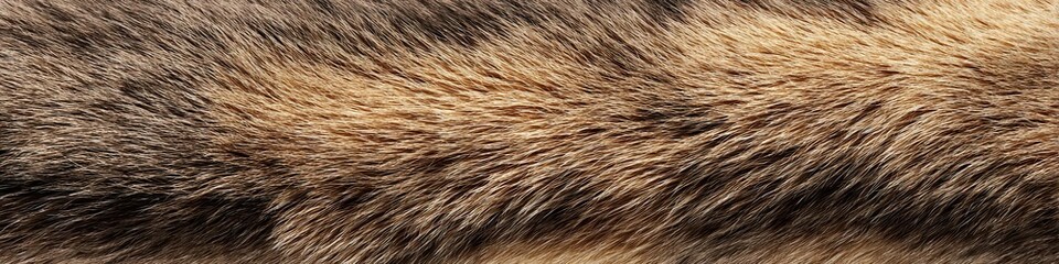 Fototapeta premium Realistic Fur Texture Detailed Brown and Tan Surface