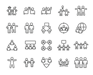 People icon set.