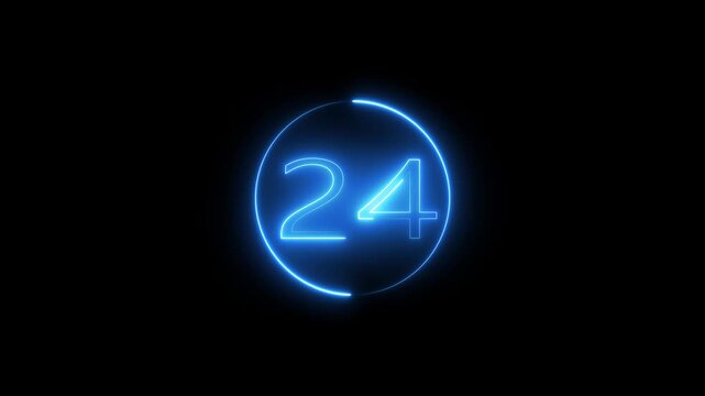 modern & simple neon 30 seconds animated countdown from 30 to 0 seconds 30-0 counting down seconds neon number 30 seconds countdown timer icon, circle, countdown, clock, time, stopwatch, timer