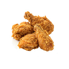 fried chicken. Isolated on Transparent Background