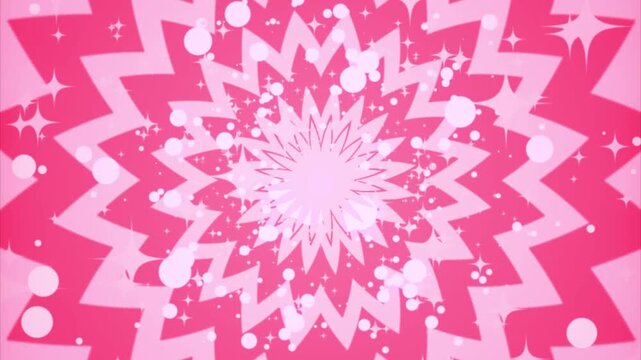 Abstract motion graphic background featuring a radiant starburst effect combined with sparkling particles