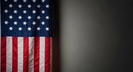 Obraz premium Memorial day tribute honoring fallen heroes under the american flag
